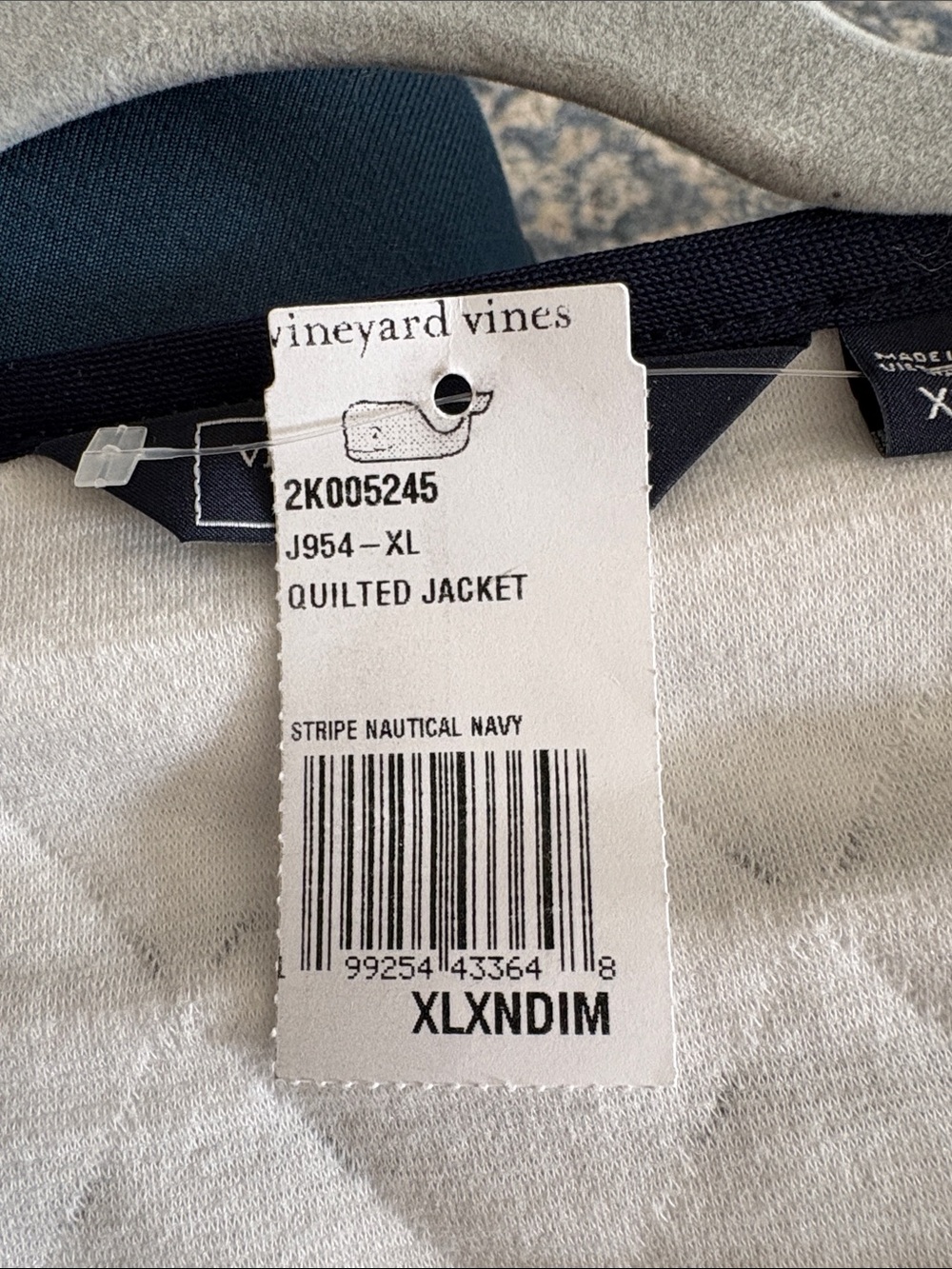 Vineyard Vines striped quilted jacket size XL - Picture 6 of 10
